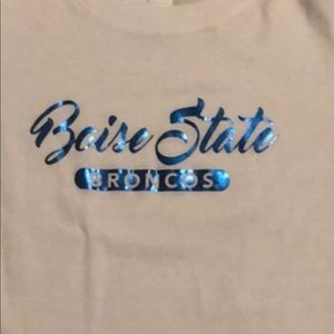 Boise state white t-shirt size small